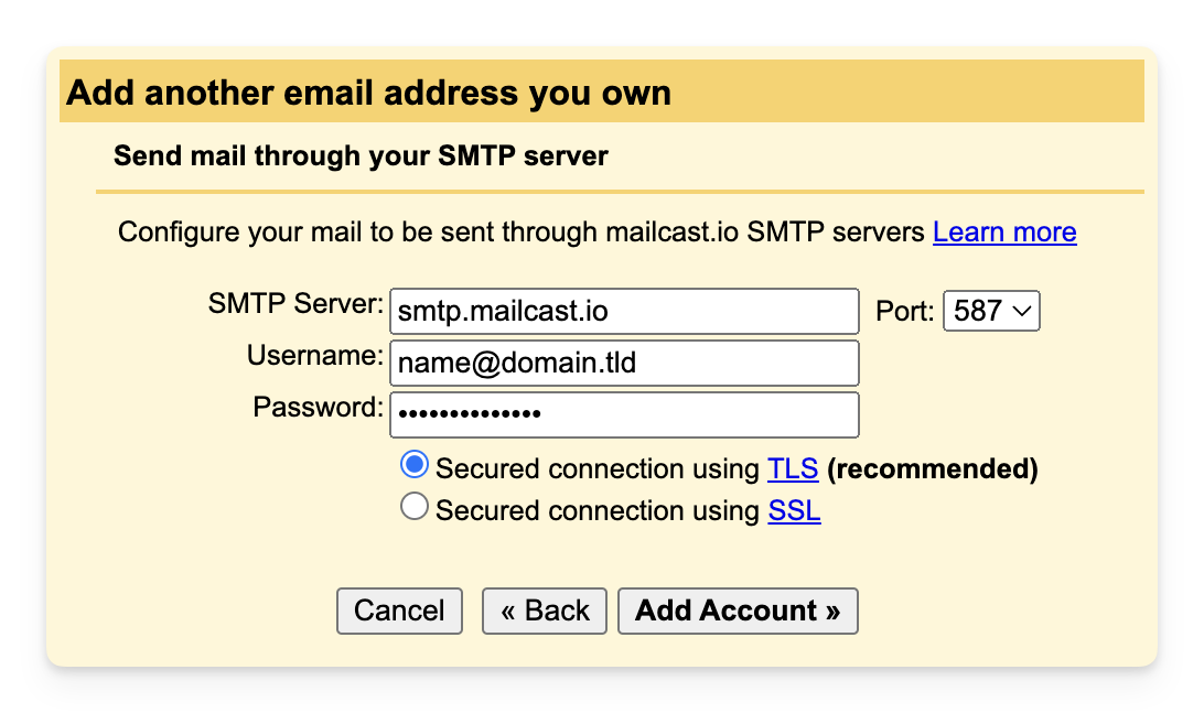 Add another email address to Gmail